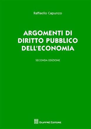 copertina Argomenti di diritto pubblico dell'economia