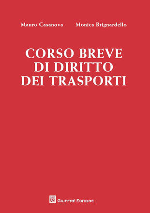 copertina Corso breve di diritto dei trasporti