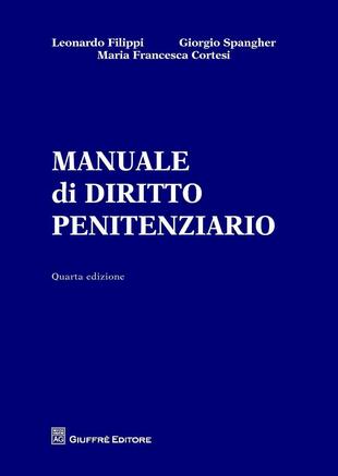 copertina Manuale di diritto penitenziario