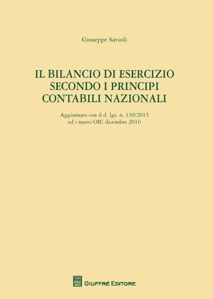 copertina Il bilancio di esercizio secondo i principi contabili nazionali