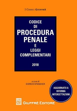 copertina Codice di procedura penale e leggi complementari