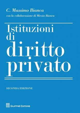 copertina Istituzioni di diritto privato