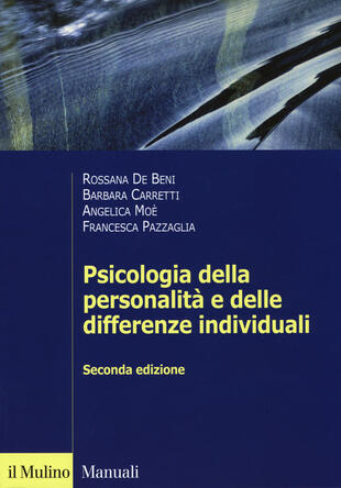 copertina Psicologia della personalità e delle differenze individuali