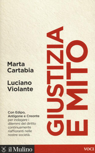 copertina Giustizia e mito. Con Edipo, Antigone e Creonte