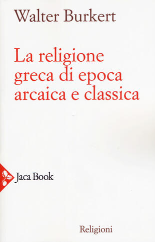 copertina La religione greca di epoca arcaica e classica