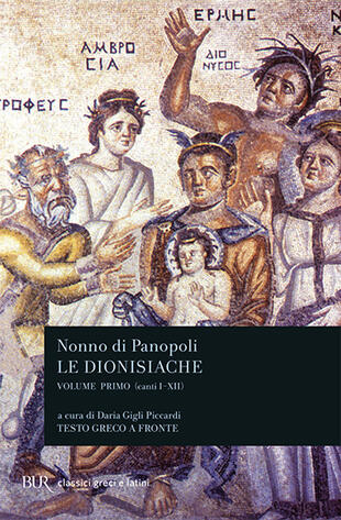 copertina Le dionisiache. Testo greco a fronte
