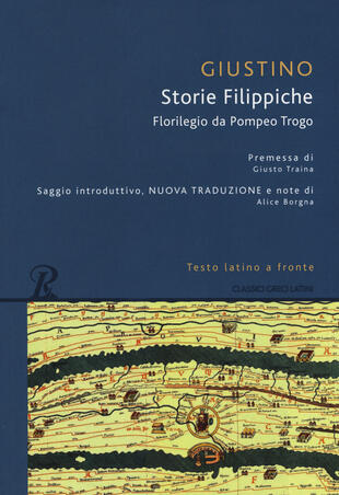 copertina Storie filippiche. Epitome da Pompeo Trogo. Testo latino a fronte. Ediz. integrale