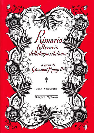 copertina Rimario letterario della lingua italiana