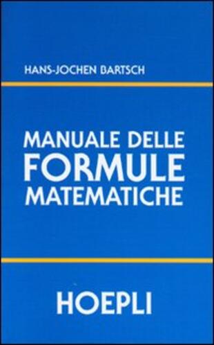 copertina Manuale delle formule matematiche