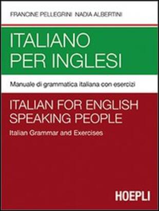 copertina Italiano per inglesi. Manuale di grammatica italiana con esercizi