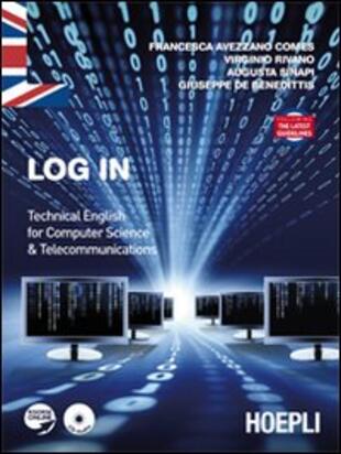 copertina Log in. Technical english for computer science and telecommunications
