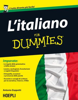 copertina L' italiano For Dummies