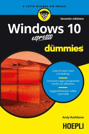 copertina Windows 10 espresso For Dummies