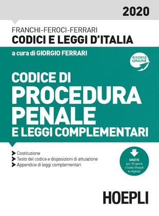 copertina Codice di procedura penale e leggi complementari