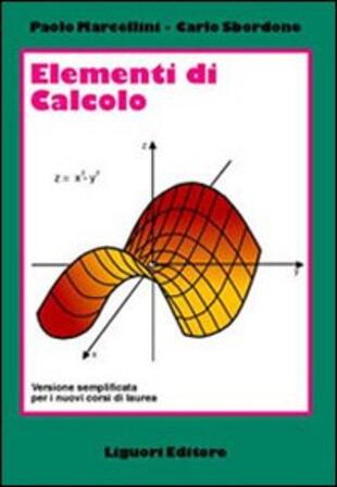 copertina Elementi di calcolo. Versione semplificata per i nuovi corsi di laurea