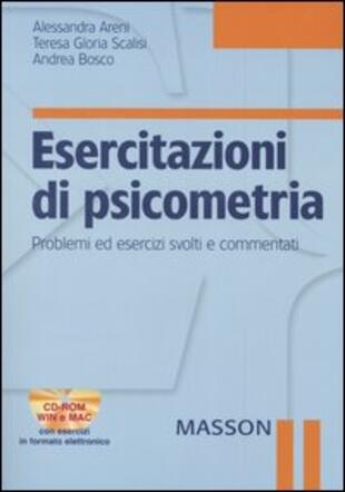 copertina Esercitazioni di psicometria. Problemi ed esercizi svolti e commentati. Con CD-ROM