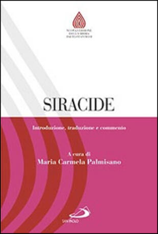 copertina Siracide. Introduzione, traduzione e commento