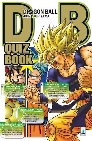 copertina Dragon Ball quiz book. Con Poster
