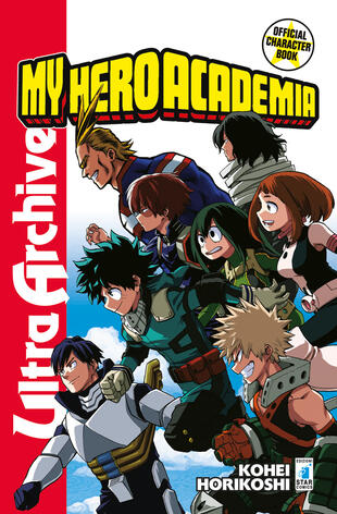 copertina My Hero Academia. Official character book ultra archive. Con Adesivi
