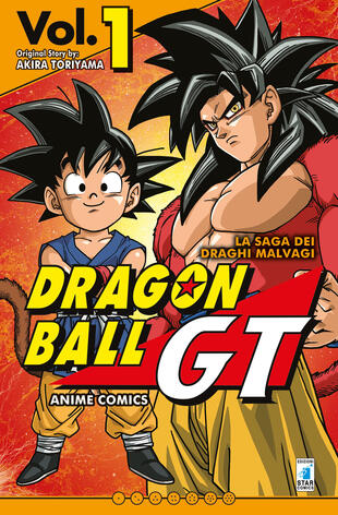 copertina La saga dei draghi malvagi. Dragon Ball GT. Anime comics. Vol. 1