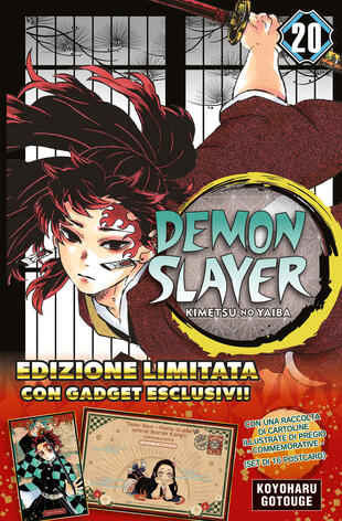 copertina Demon slayer. Kimetsu no yaiba. Limited edition. Con 16 postcard. Vol. 20