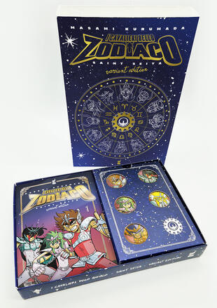 copertina I cavalieri dello zodiaco. Saint Seiya. Final edition. Ediz. variant. Con Star card da collezione. Con 5 spillette. Vol. 1