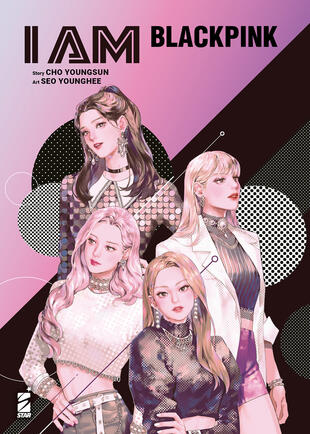 copertina I am Blackpink. Con illustration card. Con Adesivi