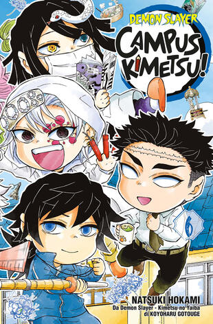 copertina Demon slayer. Campus kimetsu!. Vol. 6