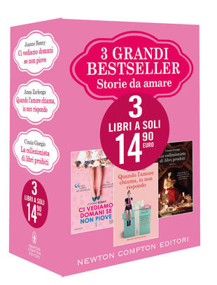copertina 3 grandi bestseller. Storie da amare