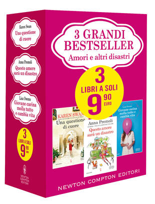 copertina 3 grandi bestseller Amori e altri disastri
