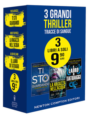 copertina 3 grandi thriller Tracce di sangue