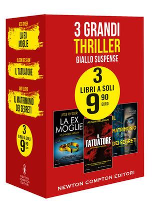 copertina 3 grandi thriller - giallo suspense