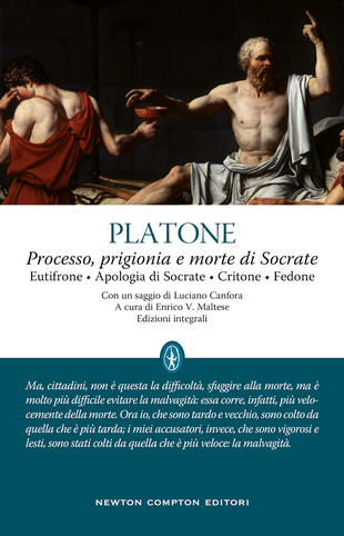 copertina Processo, prigionia e morte di Socrate