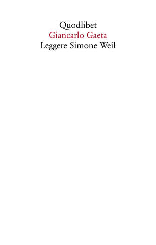copertina Leggere Simone Weil