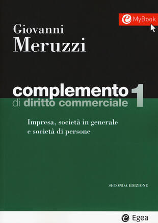copertina Complemento di diritto commerciale. Con Contenuto digitale per download e accesso on line