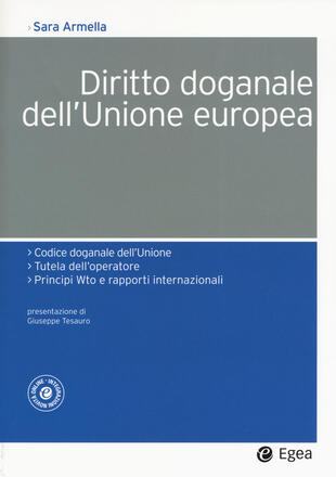 copertina Diritto doganale dell'Unione Europea