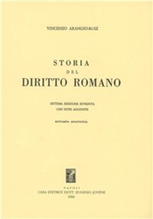 copertina Storia del diritto romano