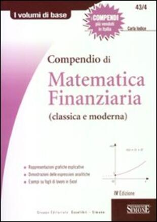 copertina Compendio di matematica finanziaria (classica e moderna)