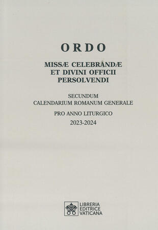 copertina Ordo missae celebrandae et divini officii persolvendi. Secundum calendarium romanum generale pro anno liturgico 2023-2024
