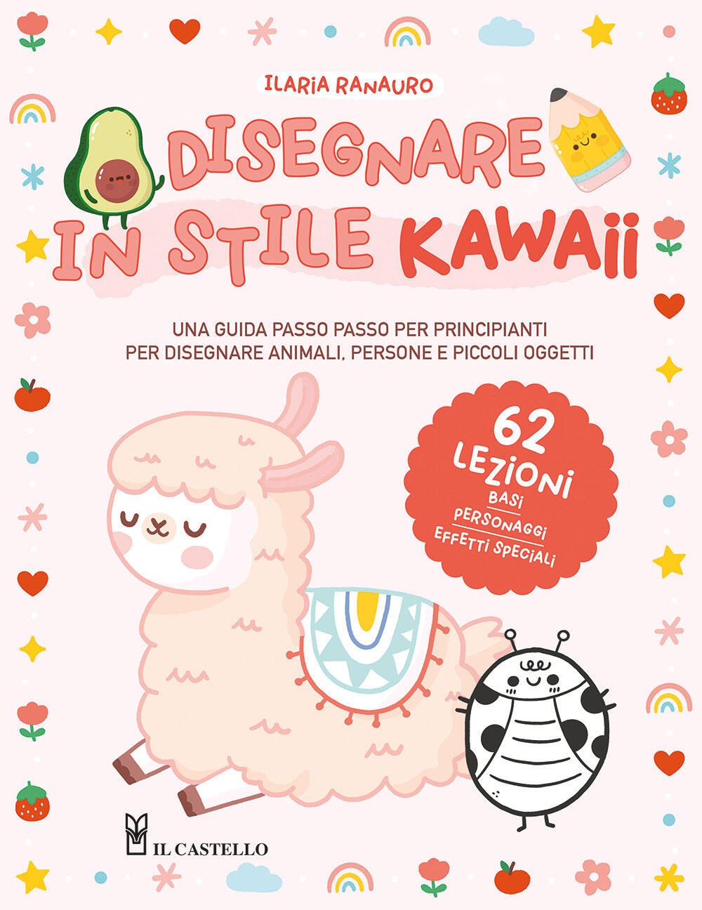 conjunto de rolos e sushi kawaii linear. livro para colorir de