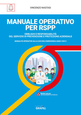 copertina Manuale operativo per RSPP. Obblighi e responsabilità del servizio di prevenzione e protezione aziendale. Modalità operative alla luce dell'emergenza SARS-CoV-2