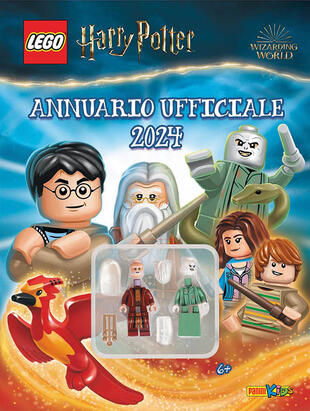 copertina Annuario 2024 ufficiale. Lego Harry Potter. Ediz. a colori. Con minifigure di Albus Silente. Con minifigure di Lord Voldemort