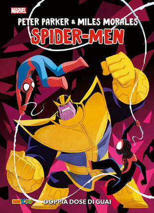 copertina Doppia dose di guai. Peter Parker e Miles Morales. Spider-Men