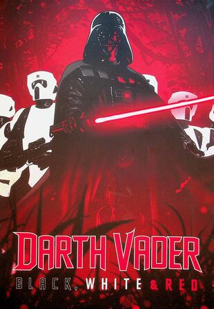 copertina Darth Vader. Black, white & red
