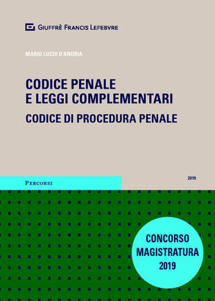 copertina Codice penale e leggi complementari. Codice di procedura penale