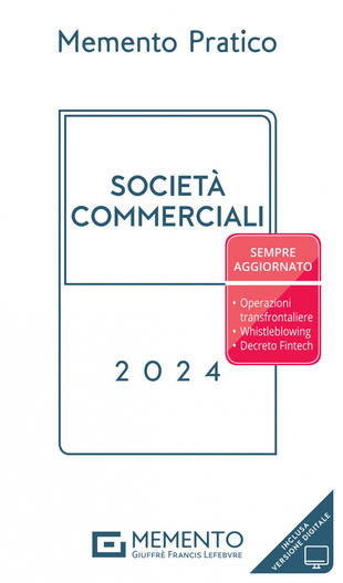 copertina Memento pratico societ&agrave; commerciali 2024