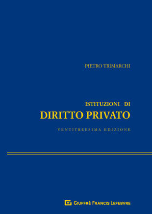 copertina Istituzioni di diritto privato