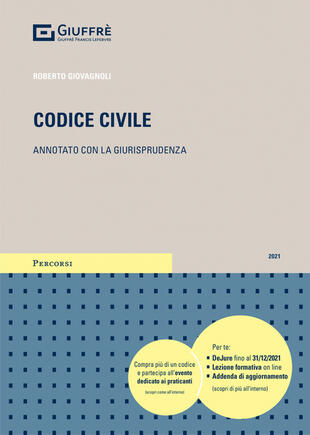 copertina Codice civile. Annotato con la giurisprudenza. Con Contenuto digitale per download e accesso on line