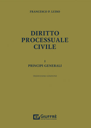 copertina Diritto processuale civile. Vol. 1: Principi generali