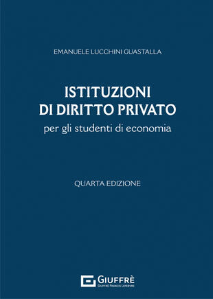 copertina Istituzioni di diritto privato per gli studenti di economia
